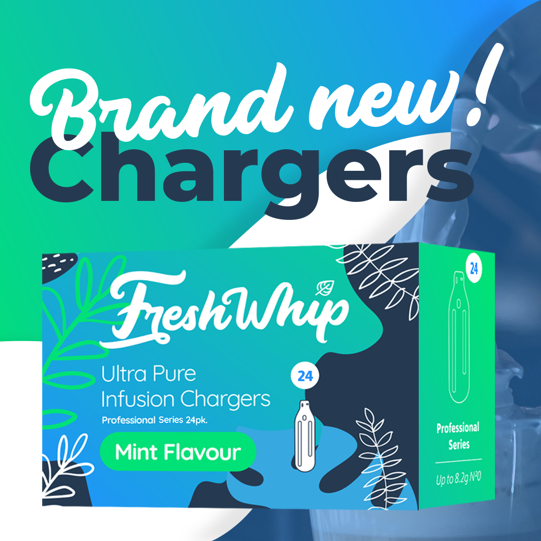 CLEARANCE FreshWhip MINT Cream Chargers - 25 x 24 pack (1 Carton)