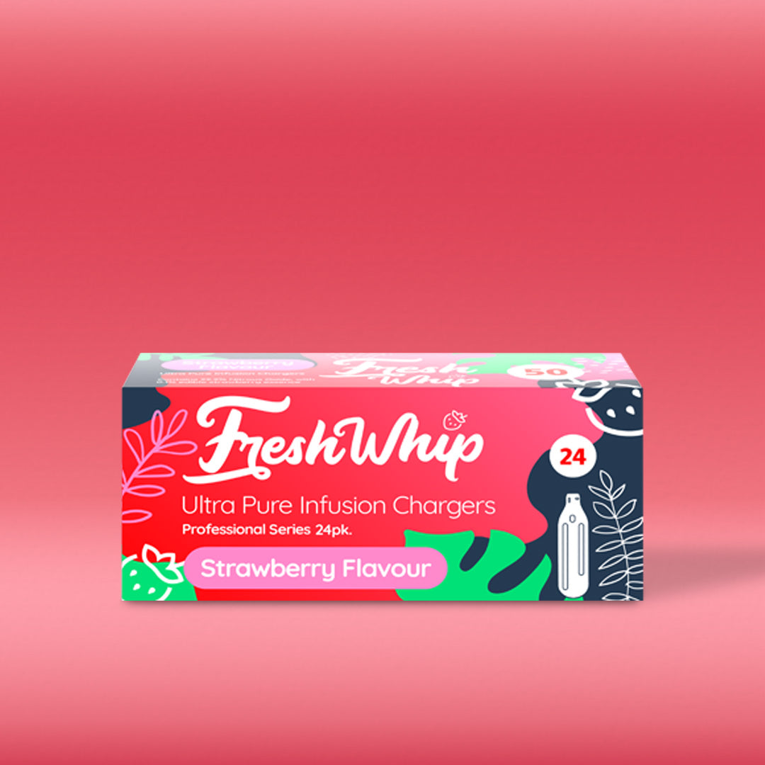 FreshWhip Strawberry Cream Chargers - 24 Pack