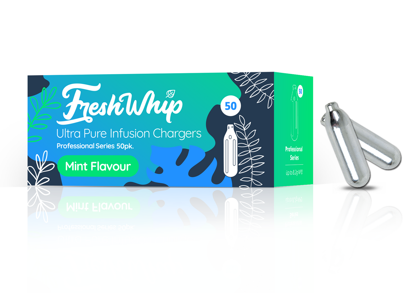 CLEARANCE FreshWhip MINT Cream Chargers - 12 x 50 pack (1 Carton)